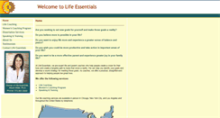 Desktop Screenshot of lifeessentialscoaching.com